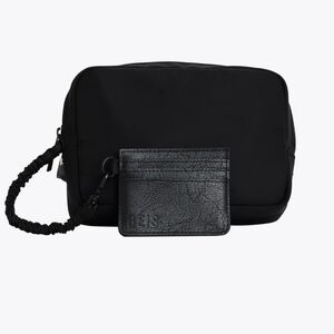 NWOT BEIS Black Travel Belt Bag with Card Holder